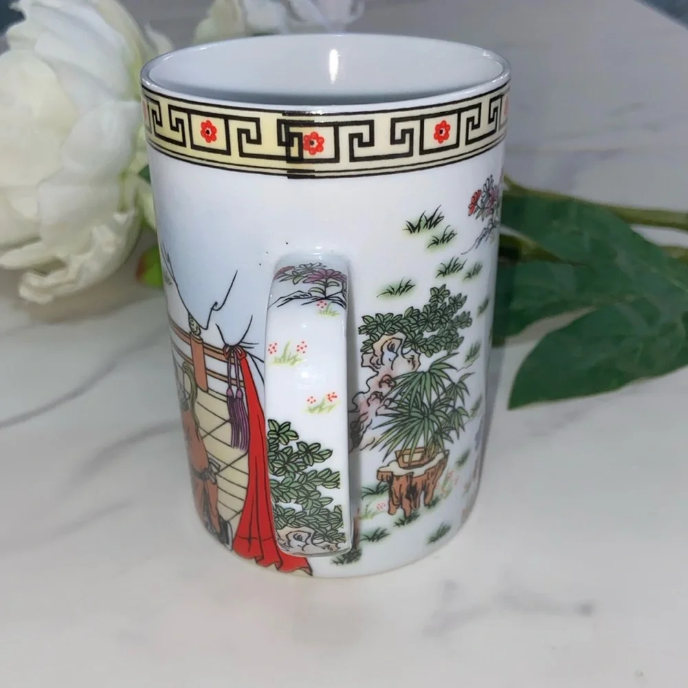 Asian Lady’s Collectible Coffee Cup